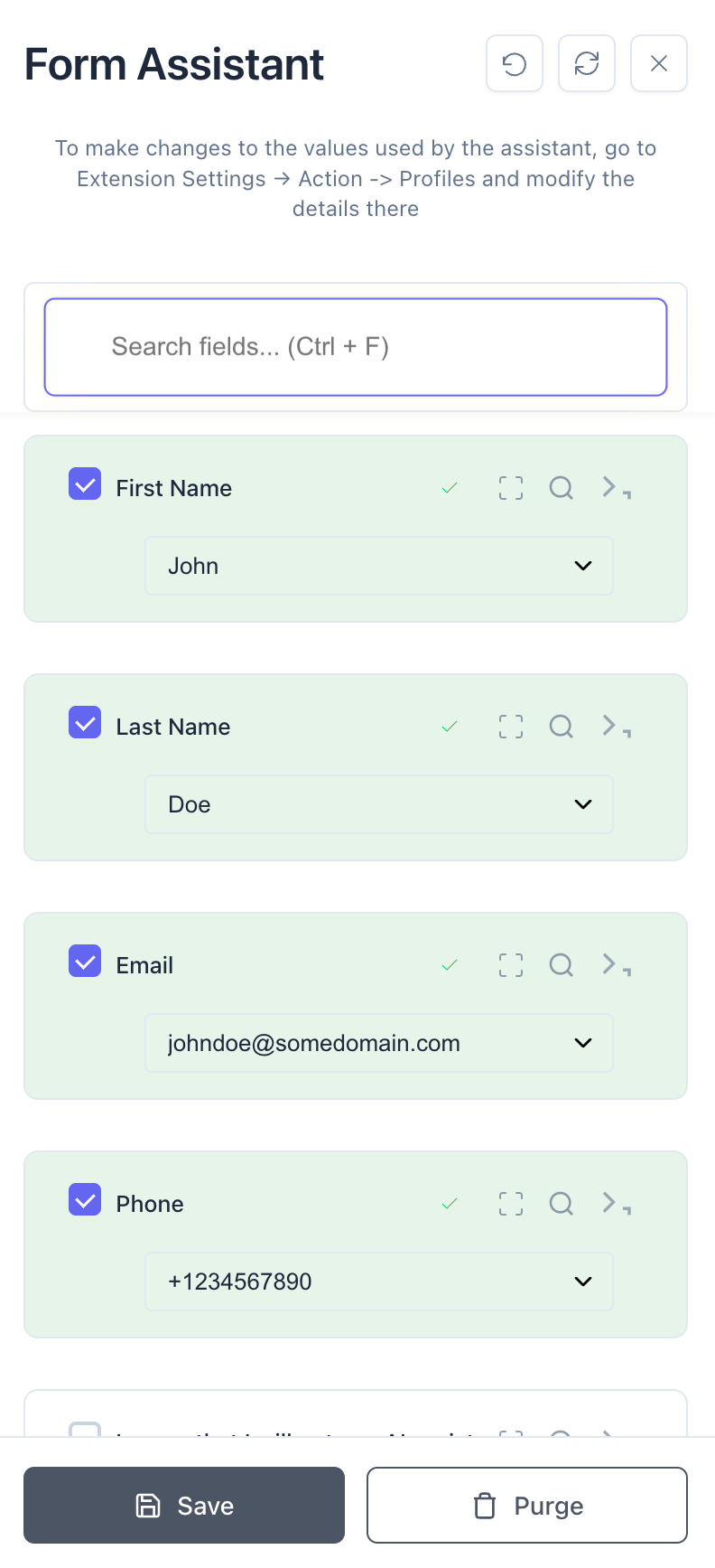 Working with Fields: Field Navigation
